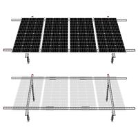 Système de Kit de supports de montage de panneaux solaires multi-pièces, réglables et étanches, respectueux de l'environnement, pour panneaux solaires 1 à 4 pièces