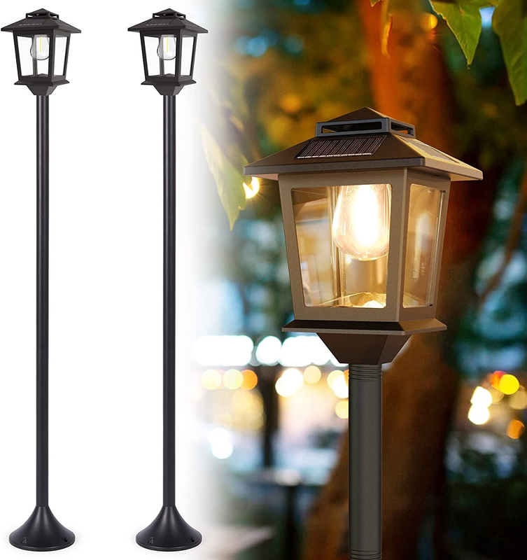 Décoration de jardin extérieure étanche, sol LED solaire Lmap avec lumière chaude